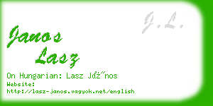 janos lasz business card